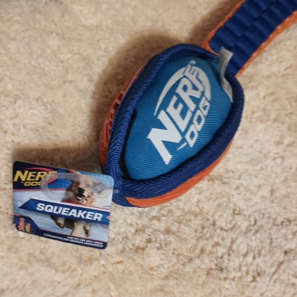 Nerf Dog Vortex Chain Tug Dog Toy with Attached Football (Large ~30 inches long) - Picture 2 of 4